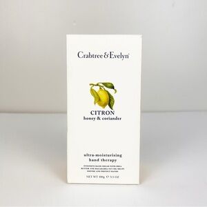 Crabtree & Evelyn CITRON Ultra-Moisturizing Hand Therapy 3.5 oz Honey& Coriander